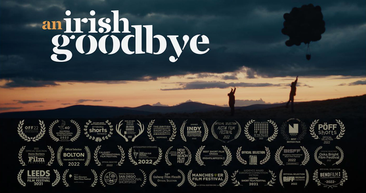 Making sense of sick jokes, farm life, and a skydiving urn in award-winning short, <em>An Irish Goodbye</em>